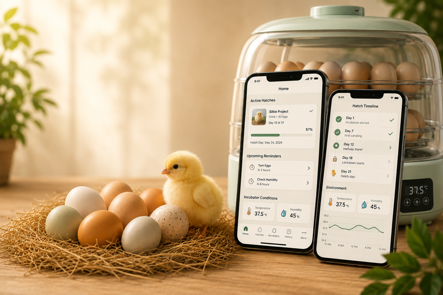 Eggspert egg incubation tracking app